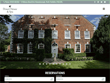 Tablet Screenshot of dowerhouse-hotel.co.uk
